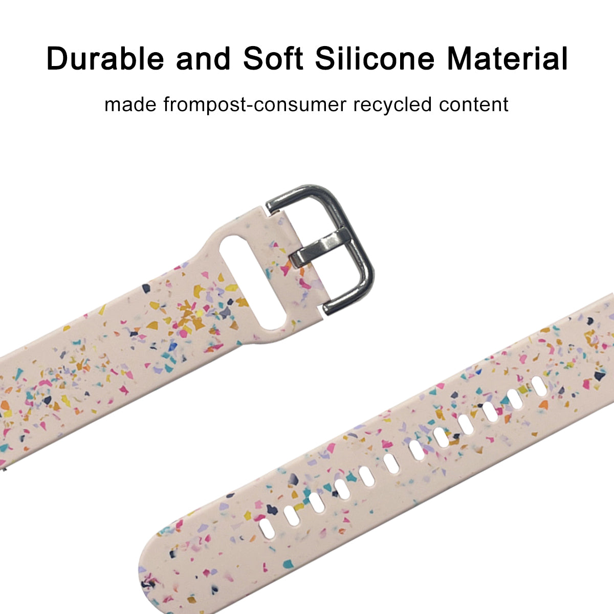 For Samsung Galaxy Watch3 41mm Huawei Watch GT 2 42mm Replacement Band 20mm Silicone Pattern Watch Strap