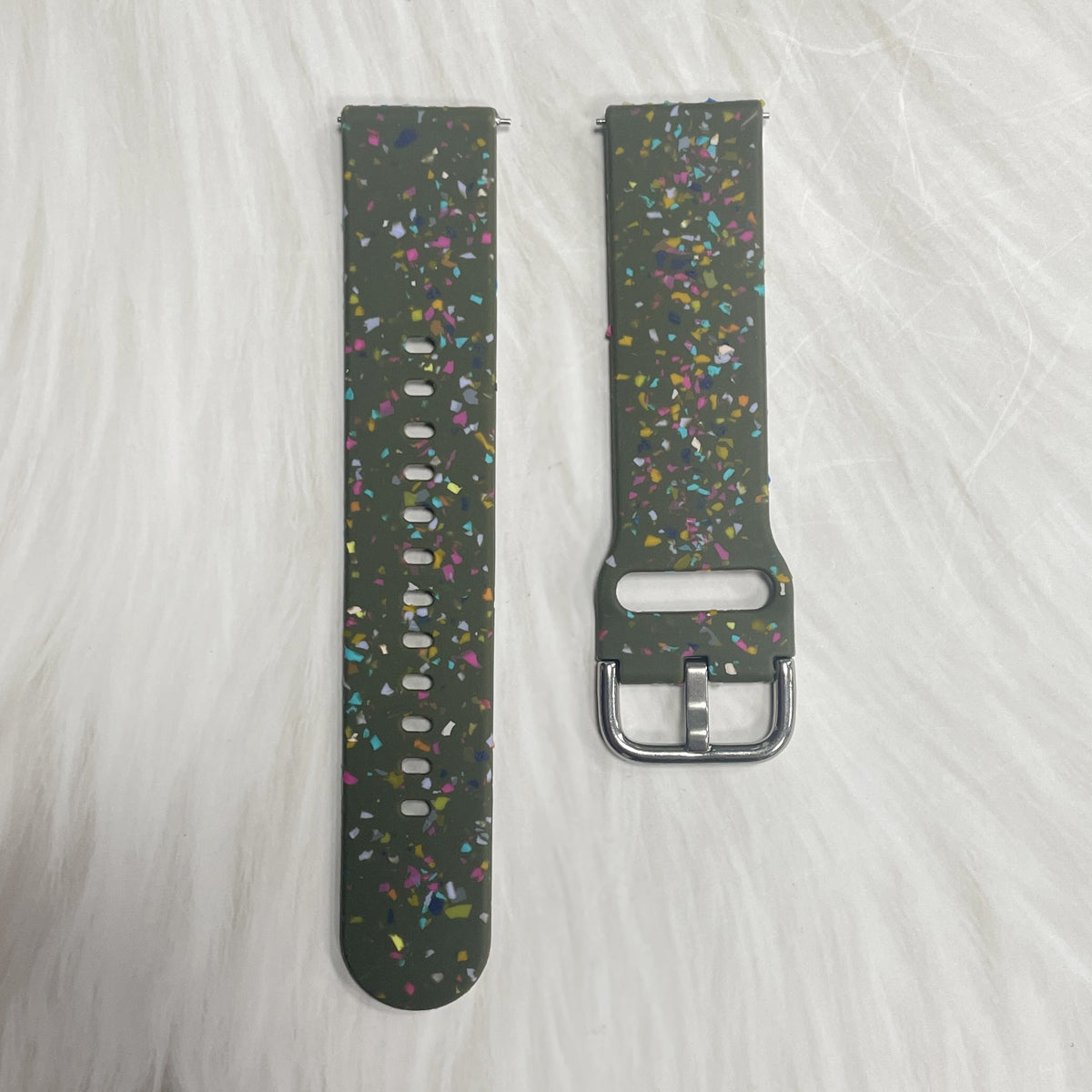 For Samsung Galaxy Watch3 41mm Huawei Watch GT 2 42mm Replacement Band 20mm Silicone Pattern Watch Strap