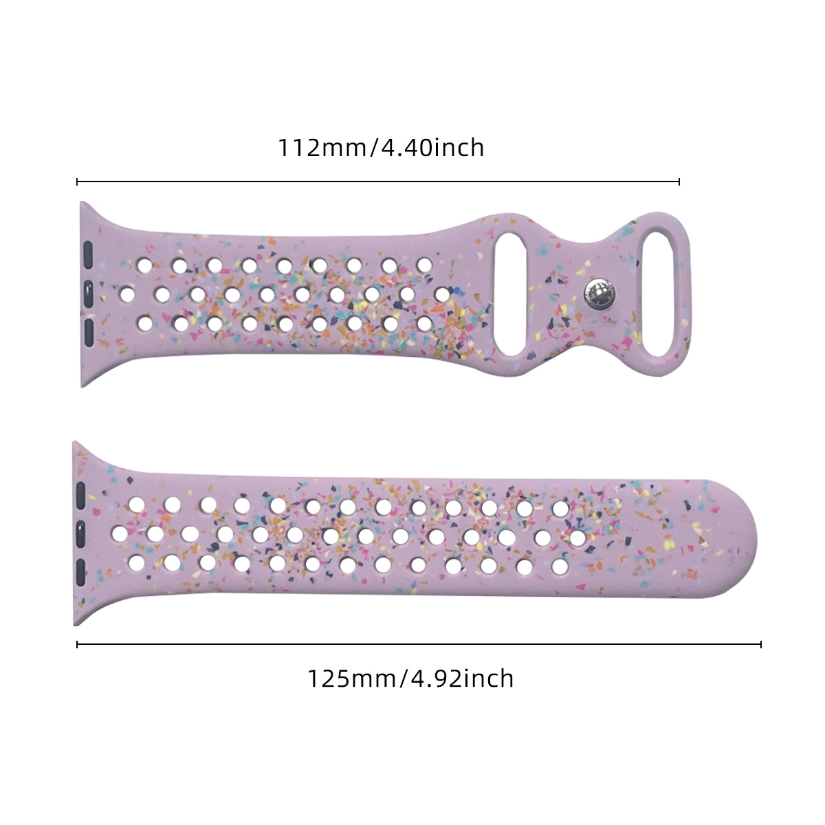 Silicone Band for Apple Watch Ultra Ultra 2 49mm Series 9 8 7 45mm SE (2023) SE (2022) 6 5 4 SE 44mm 3 2 1 42mm Pattern Watch Strap