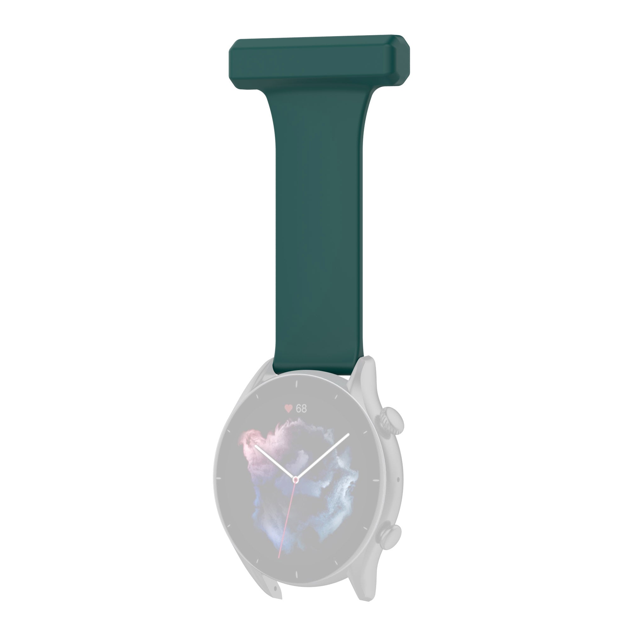 For Huawei Watch GT Runner Samsung Galaxy Watch3 45mm Pin Style 22mm Doctor Nurse Watch Silicone Strap Hanging Buckle