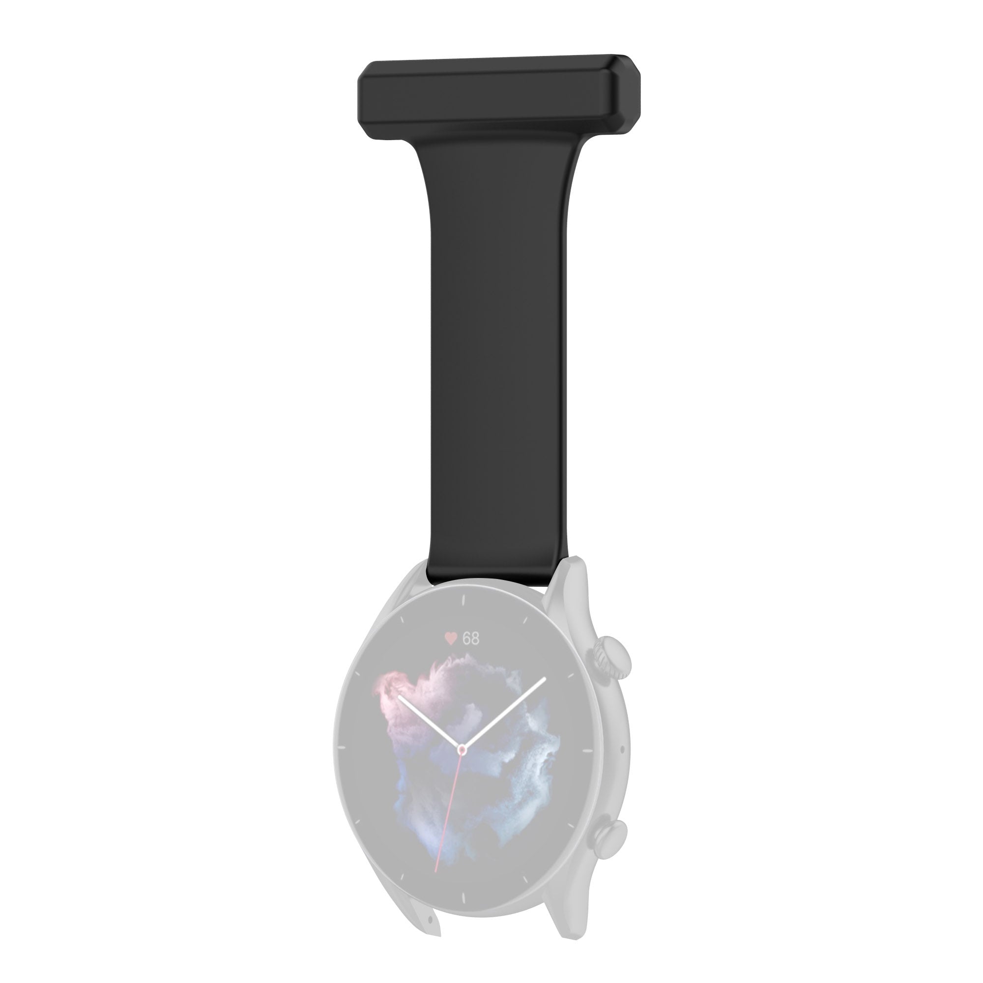 For Huawei Watch GT Runner Samsung Galaxy Watch3 45mm Pin Style 22mm Doctor Nurse Watch Silicone Strap Hanging Buckle
