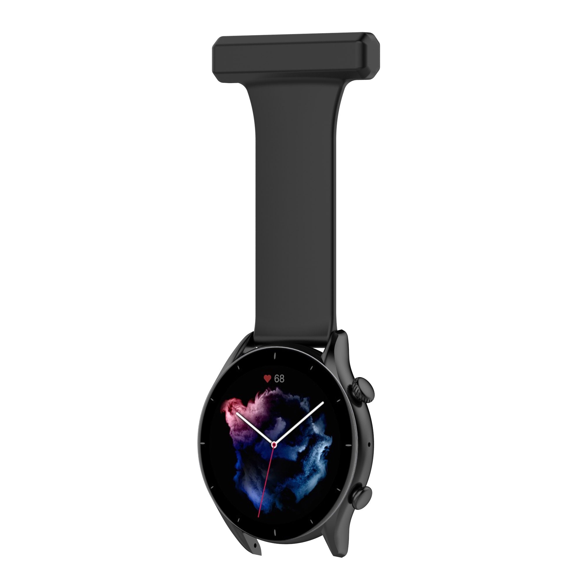 For Huawei Watch GT Runner Samsung Galaxy Watch3 45mm Pin Style 22mm Doctor Nurse Watch Silicone Strap Hanging Buckle