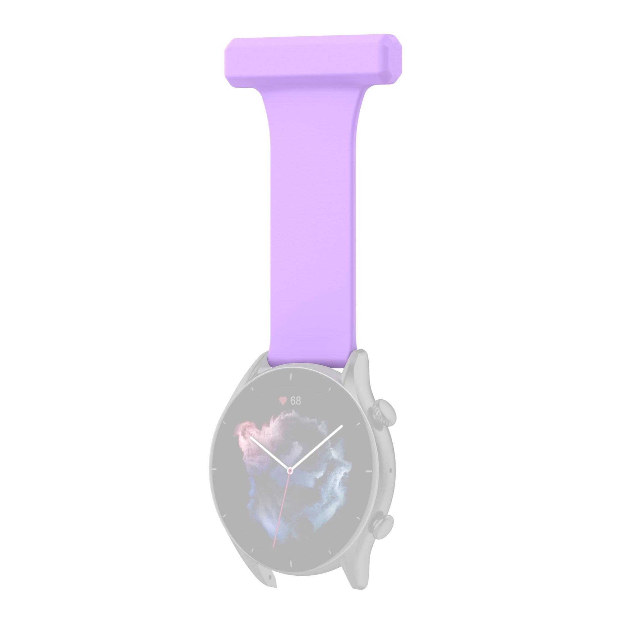 For Huawei Watch GT Runner Samsung Galaxy Watch3 45mm Pin Style 22mm Doctor Nurse Watch Silicone Strap Hanging Buckle