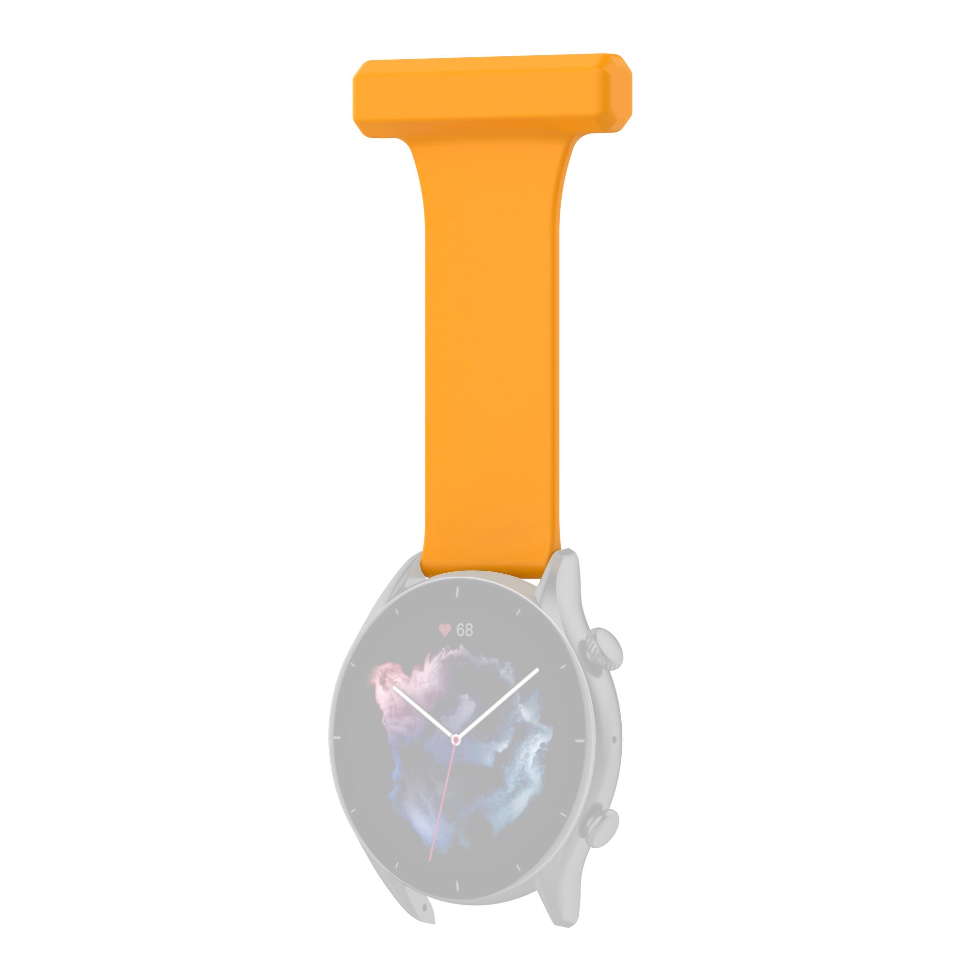 For Huawei Watch GT Runner Samsung Galaxy Watch3 45mm Pin Style 22mm Doctor Nurse Watch Silicone Strap Hanging Buckle