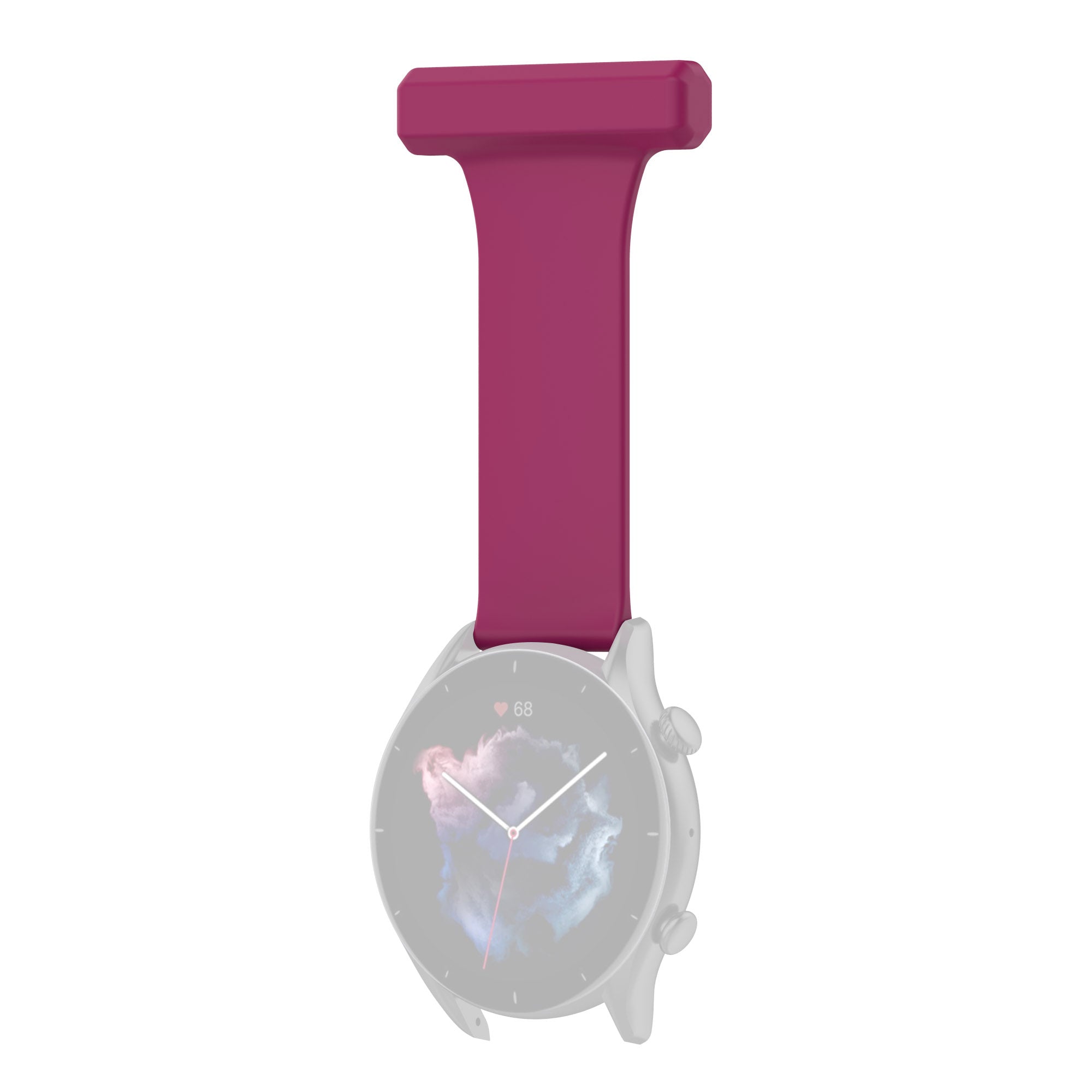 For Huawei Watch GT Runner Samsung Galaxy Watch3 45mm Pin Style 22mm Doctor Nurse Watch Silicone Strap Hanging Buckle