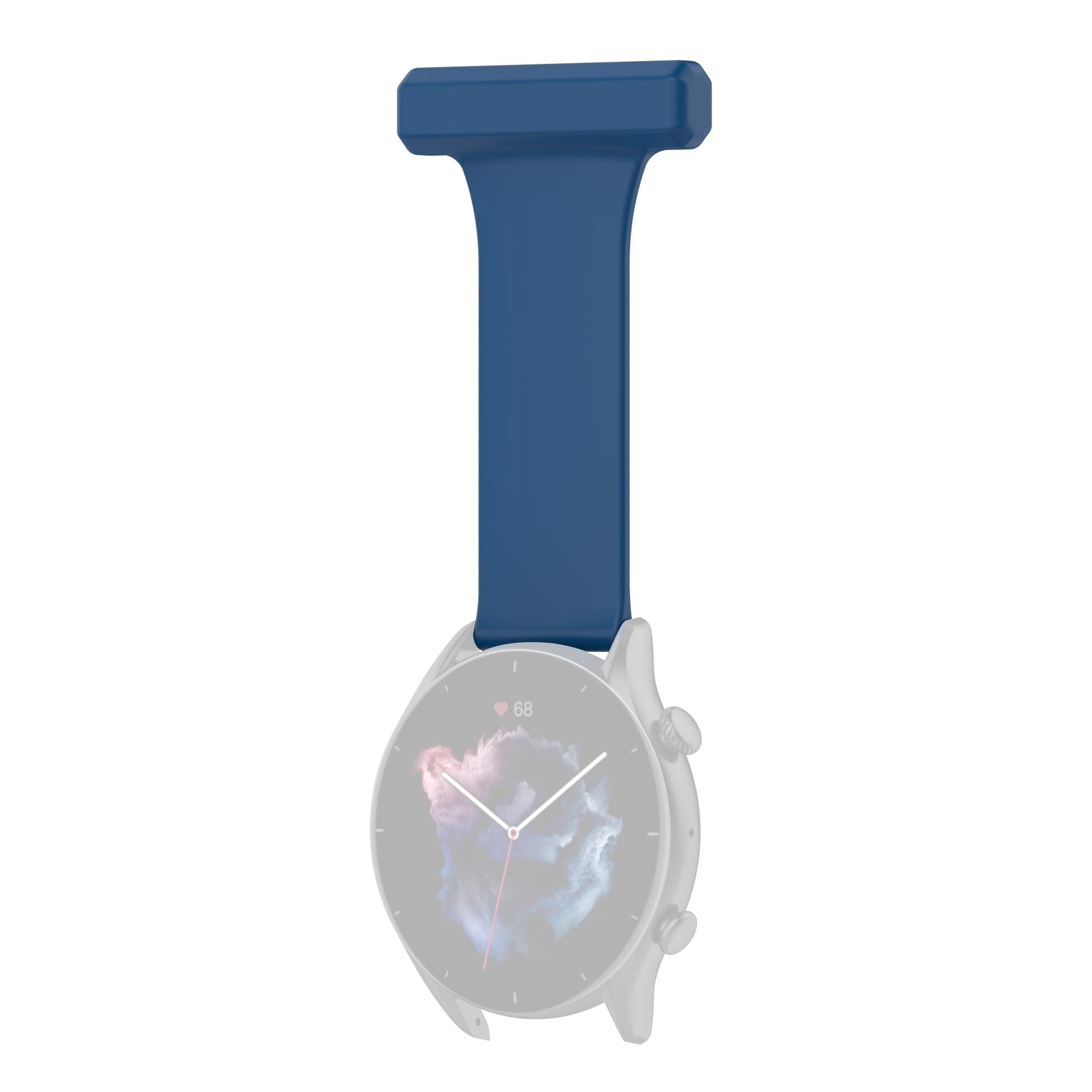 For Huawei Watch GT Runner Samsung Galaxy Watch3 45mm Pin Style 22mm Doctor Nurse Watch Silicone Strap Hanging Buckle