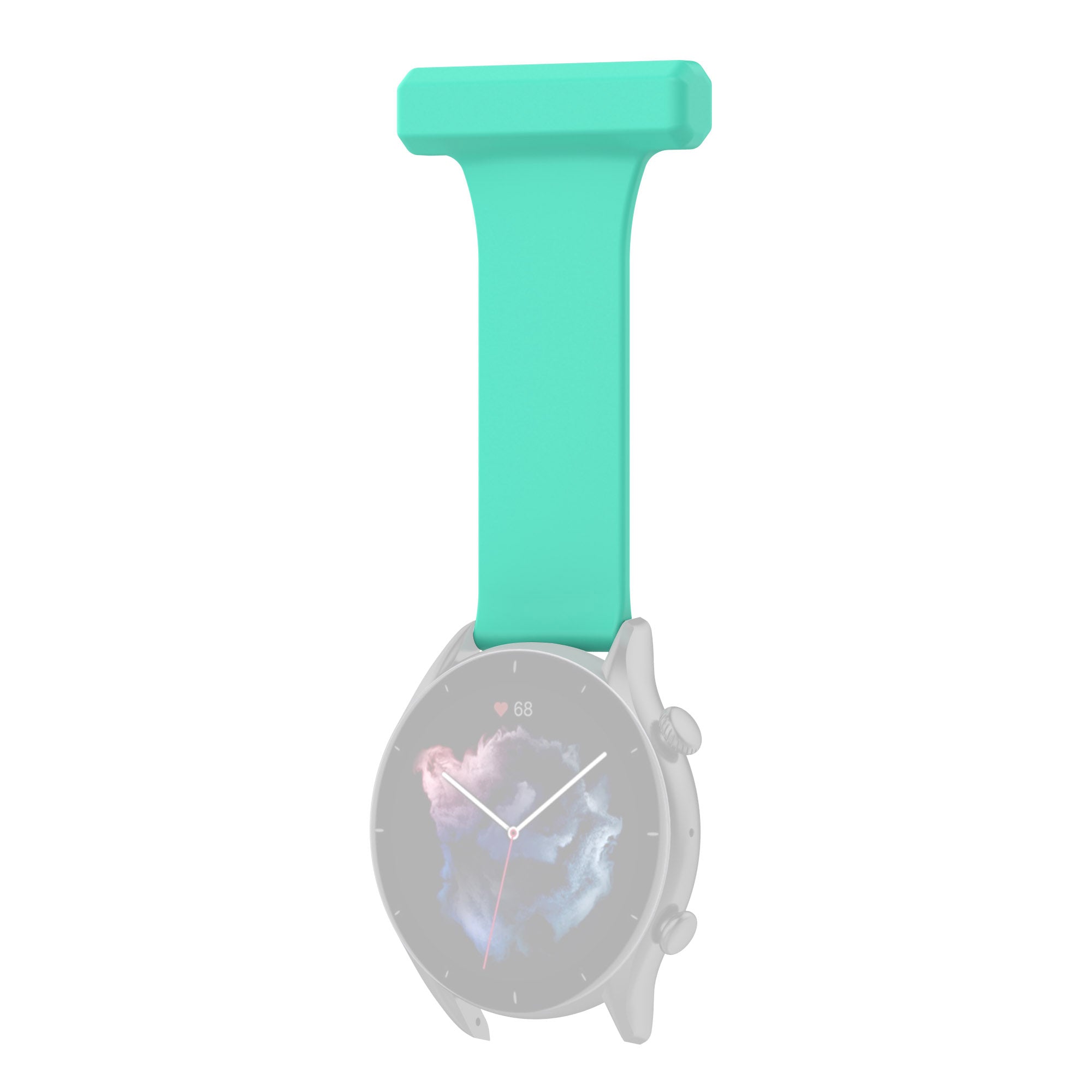 For Huawei Watch GT Runner Samsung Galaxy Watch3 45mm Pin Style 22mm Doctor Nurse Watch Silicone Strap Hanging Buckle