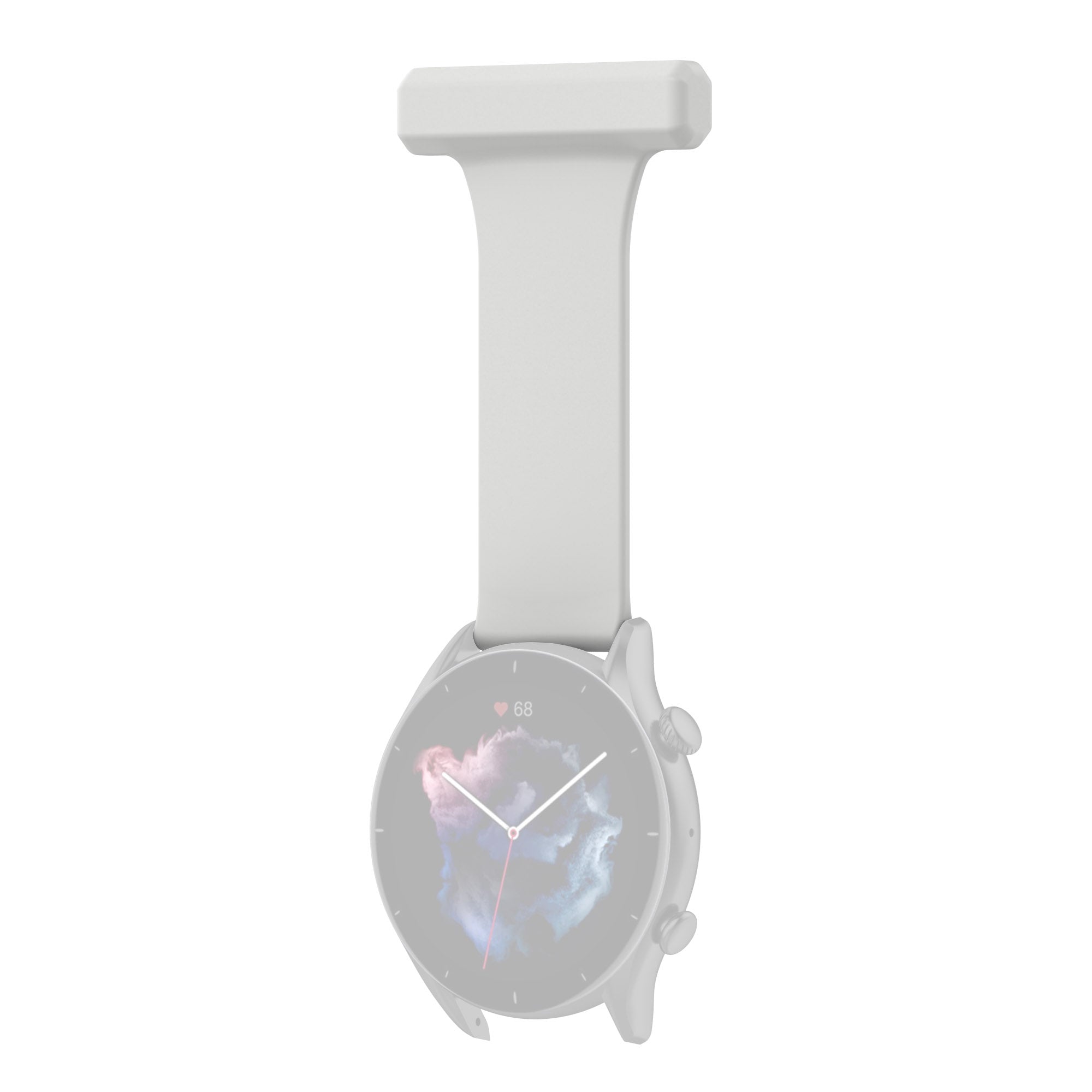 For Huawei Watch GT Runner Samsung Galaxy Watch3 45mm Pin Style 22mm Doctor Nurse Watch Silicone Strap Hanging Buckle
