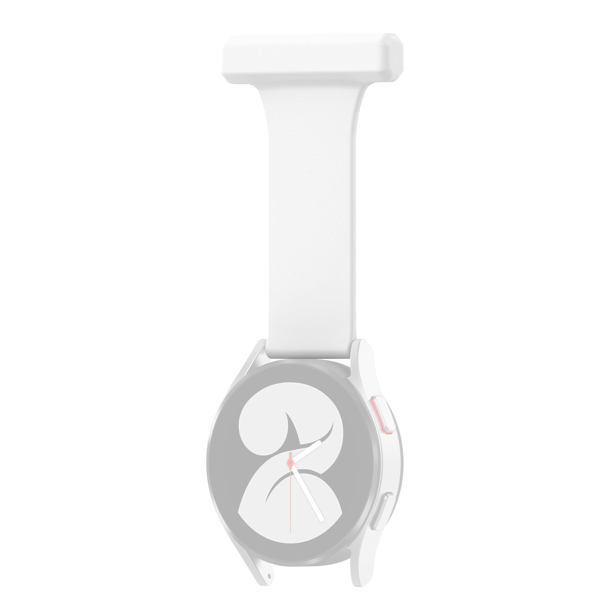 For Samsung Galaxy Watch4 40mm 44mm Watch4 Classic 42mm 46mm Pin Style 20mm Doctor Nurse Watch Silicone Strap Hanging Buckle