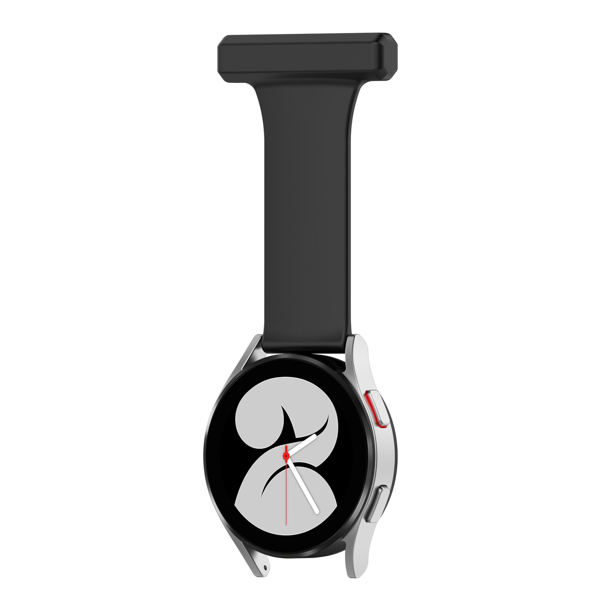 For Samsung Galaxy Watch4 40mm 44mm Watch4 Classic 42mm 46mm Pin Style 20mm Doctor Nurse Watch Silicone Strap Hanging Buckle