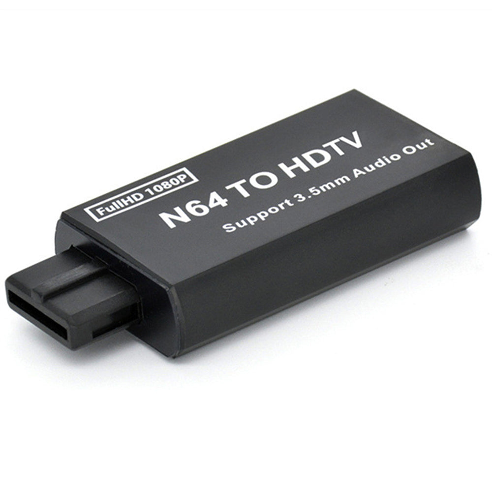 Plug and Play Game Console to HDMI Converter for N64 / SNES / NGC HDMI Adapter Compatible with 3.5mm Audio Output