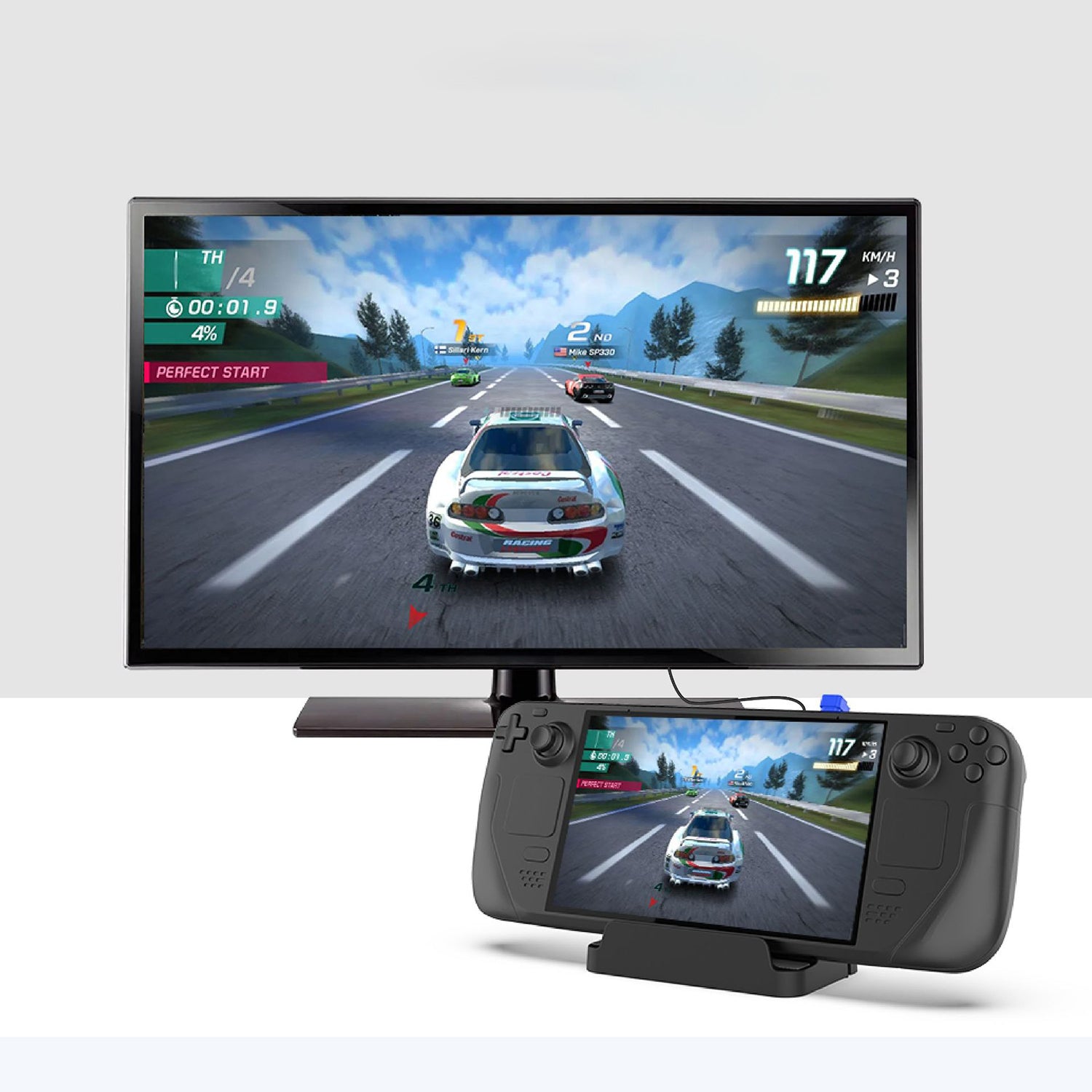 PGTECH Multifunctional Hub Adapter Compatible with Steam Deck Docking Station