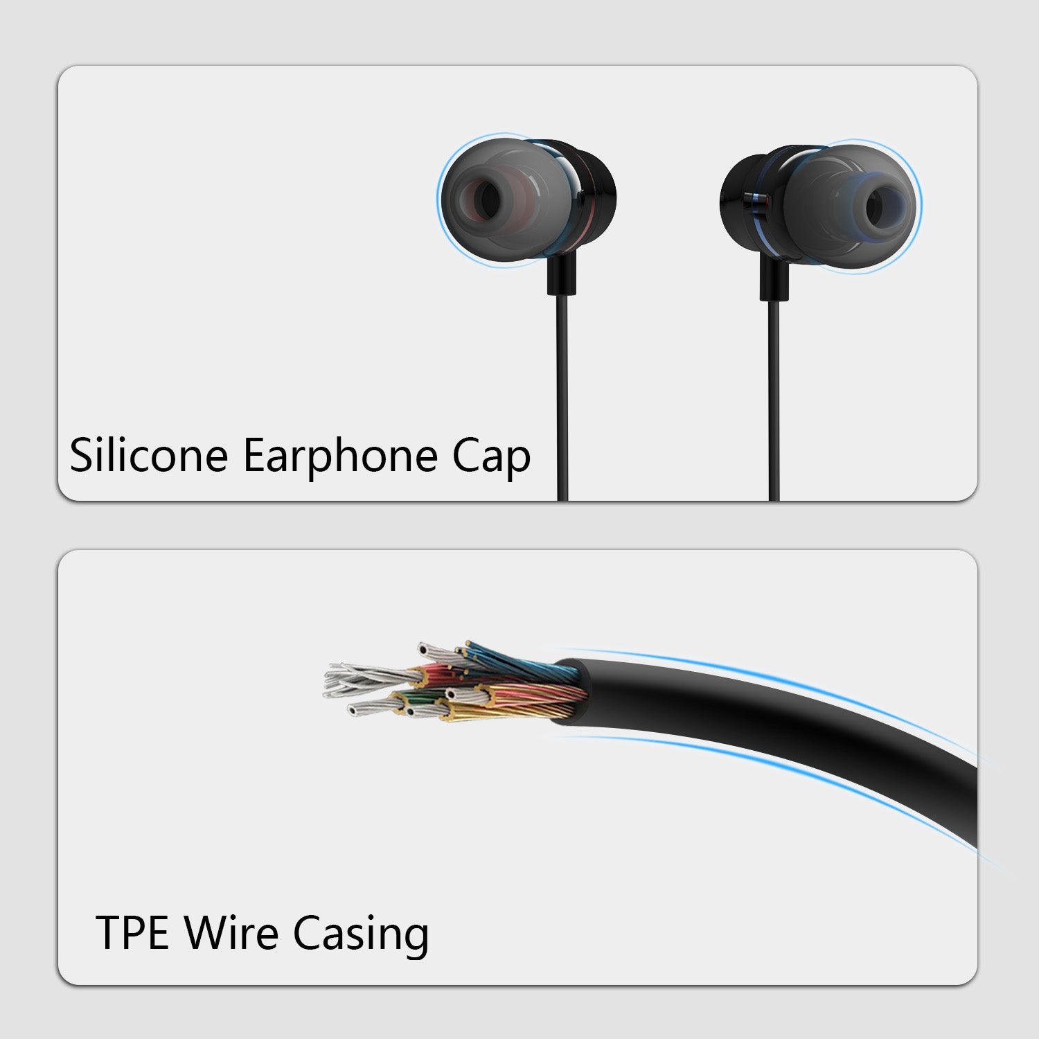 AMVR For Pico Neo3 Noise Cancelling In-Ear Headphones Wired Earphone with Silicone Covers