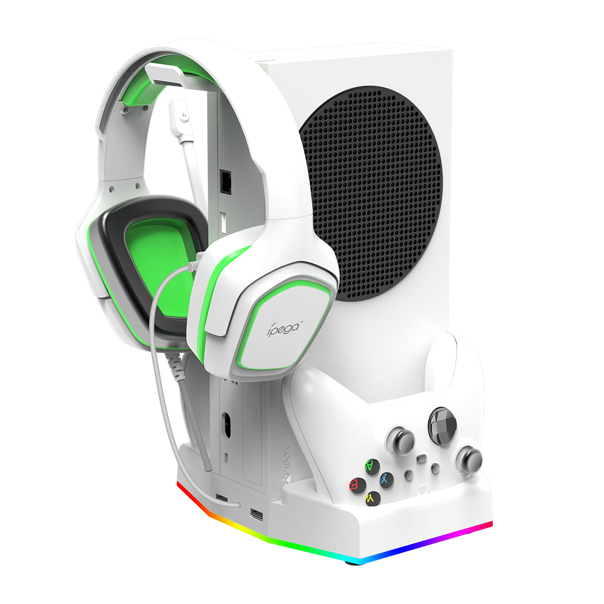 IPEGA PG-XBS011S For Xbox Series S Cooling Fan Base Game Console Charger with 2 USB Ports