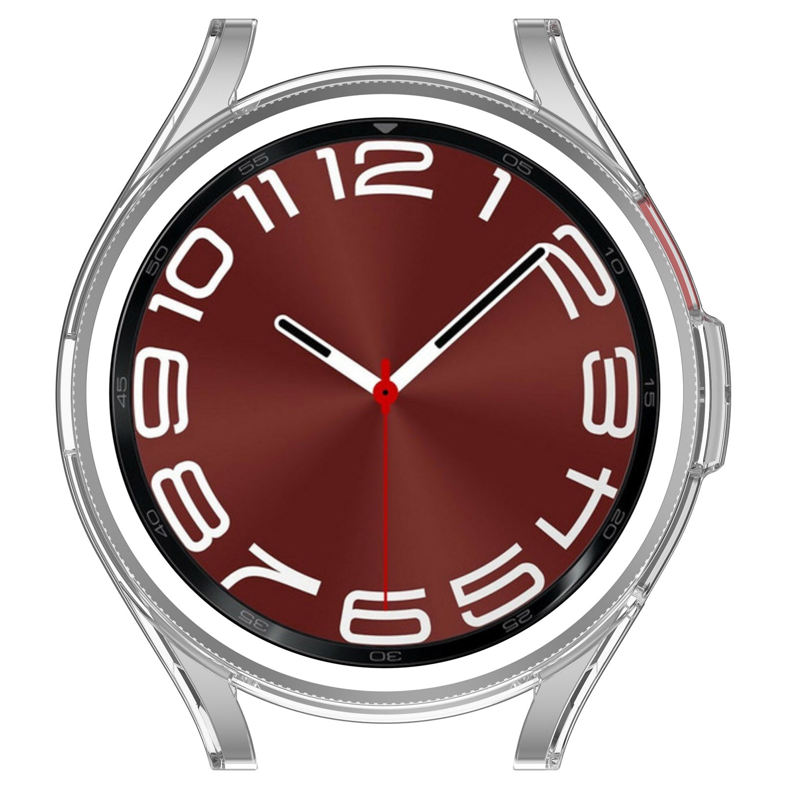 TPU uretui til Samsung Galaxy Watch6 Classic 47 mm, anti-ridse udhulet beskyttelsescover - gennemsigtig
