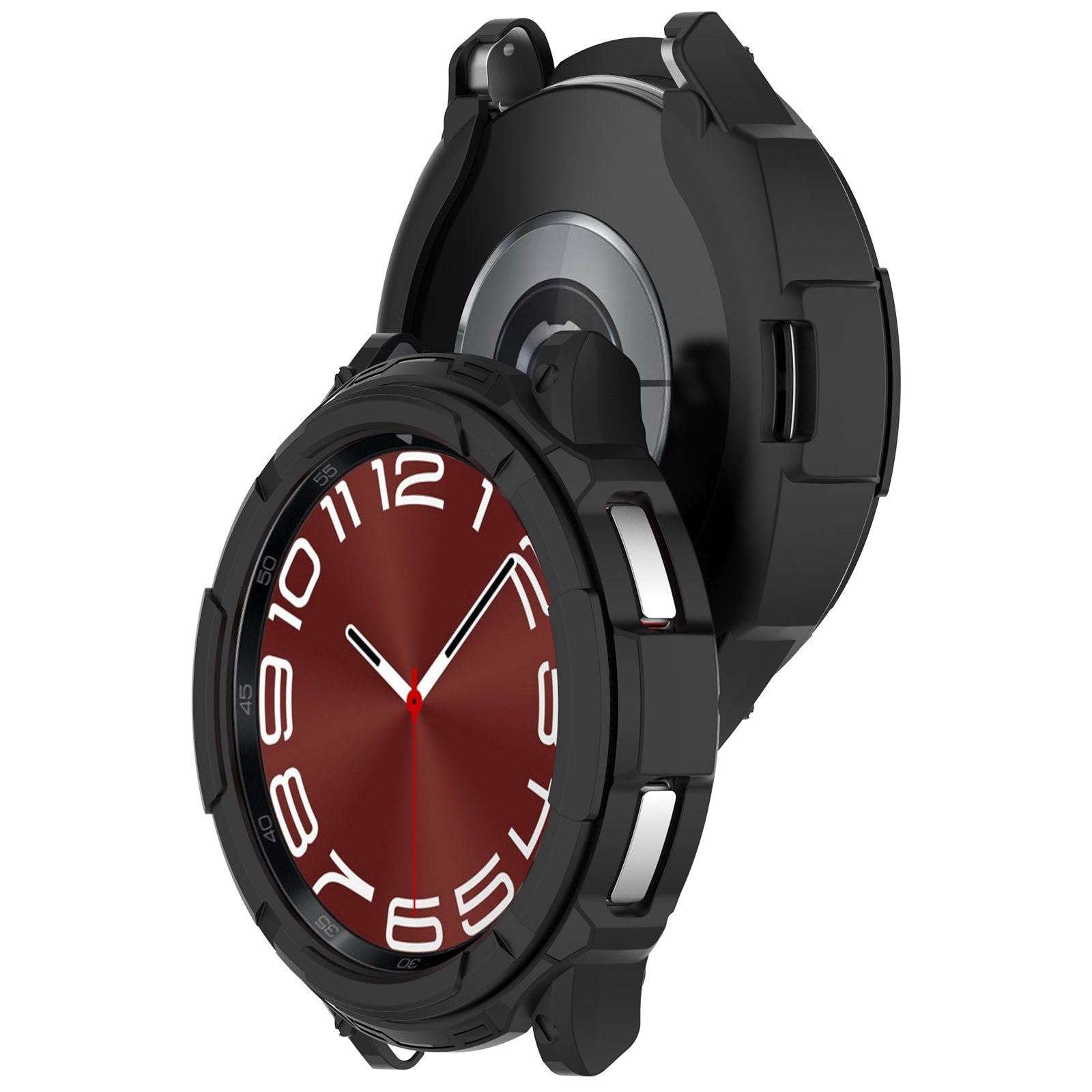 For Samsung Galaxy Watch6 Classic 47mm TPU Watch Frame Case Dial Panel Half-Covering Protector
