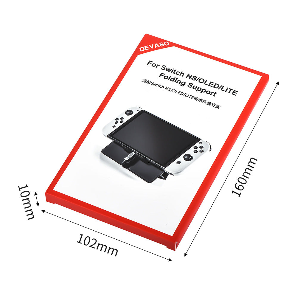 DEVASO For Nintendo Switch NS / OLED / LITE Supporting Stand Foldable Game Console Holder Mount Bracket