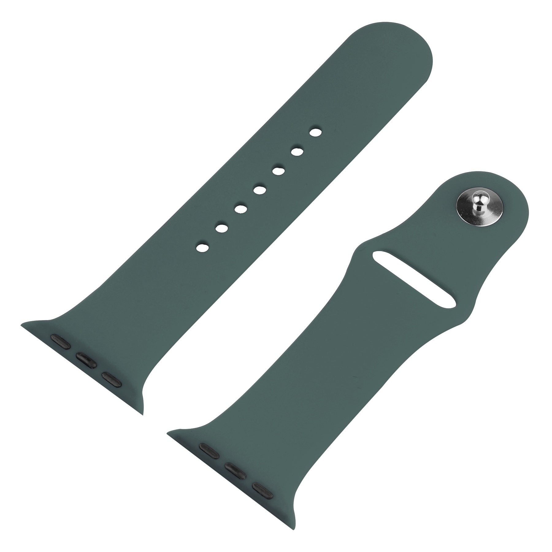 For Apple Watch SE (2022) 40mm SE 40mm 6 5 4 40mm Silicone Watch Strap + PC Watch Case with Tempered Glass Screen Protector Shockproof Protective Cover