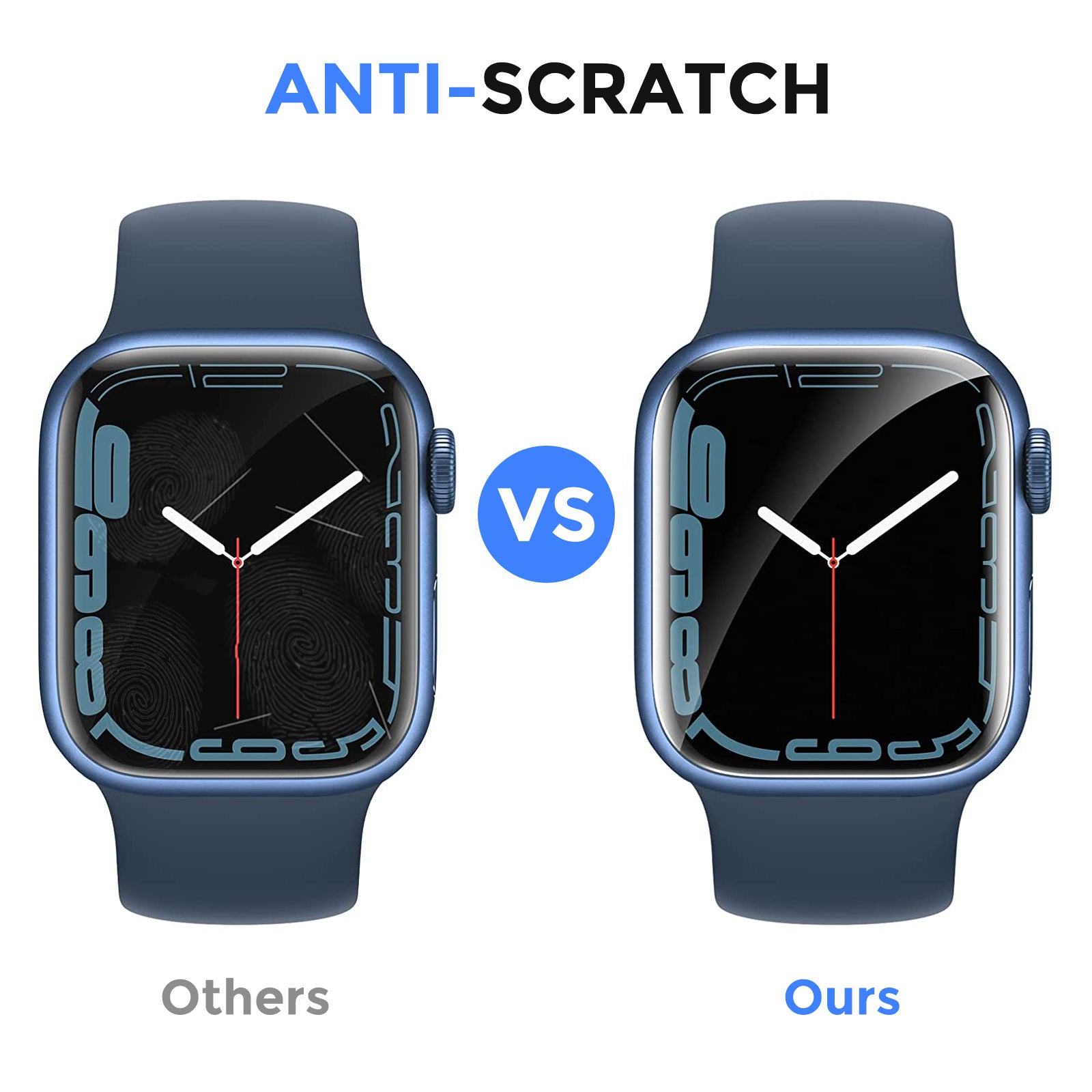 For Apple Watch 2Pcs Soft TPU Full Cover Screen Protector Anti-scratch HD Smart Protective Film