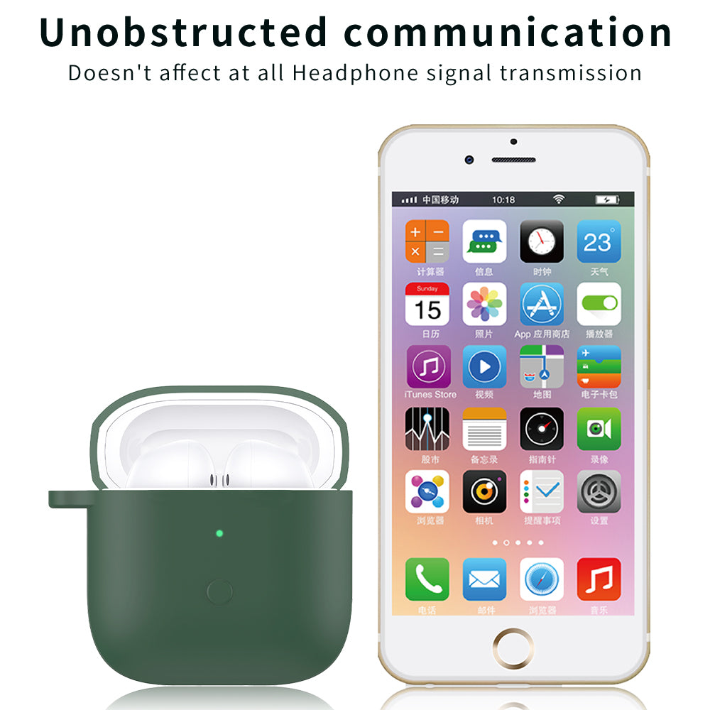 Full Protective Silicone Skin Earphone Case Cover with Carabiner for Redmi Buds 3
