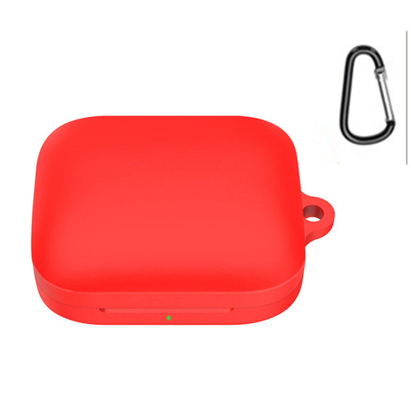 For OnePlus Buds Pro 2 TWS Wireless Bluetooth Earphones Charging Box Soft Silicone Cover with Anti-lost Buckle