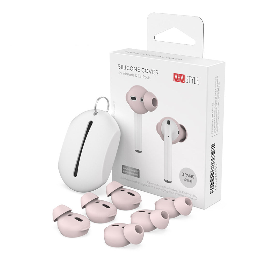 AHASTYLE PT40 3 Pairs Replacement Earbuds Cap for Apple AirPods with Charging Case (2016) (2019) AirPods with Wireless Charging Case (2019) Silicone Eartips Cover Size: L