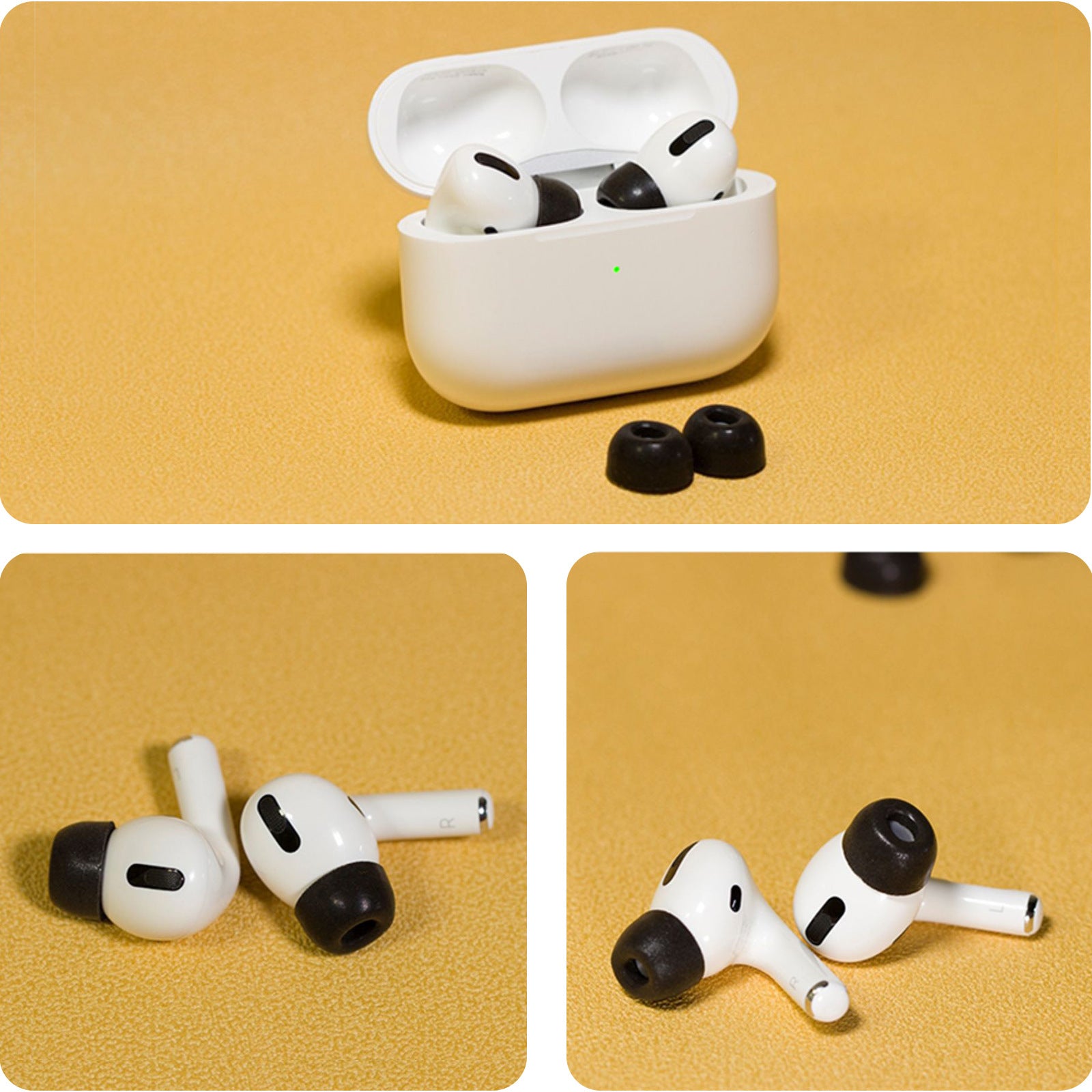 AHASTYLE WG28 3 Pairs S/M/L Size Earbuds Covers for Apple AirPods Pro/AirPods Pro 2 Replacement Memory Foam In-ear Earphone Eartips