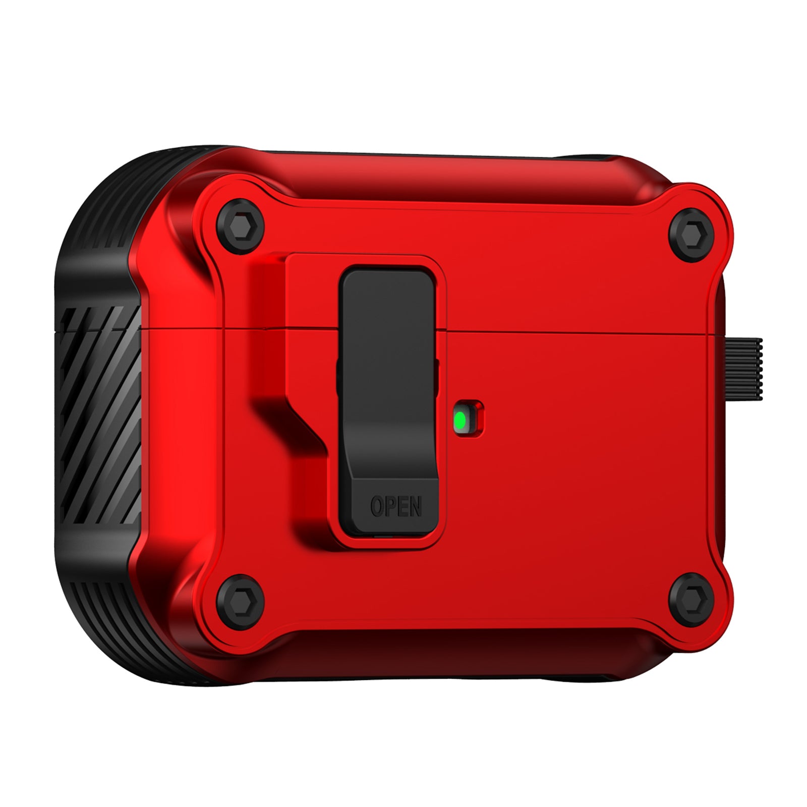 Earphone Case for Apple AirPods Pro 2 Bluetooth Earbuds TPU PC Cover with Auto Opening Lock and Carabiner