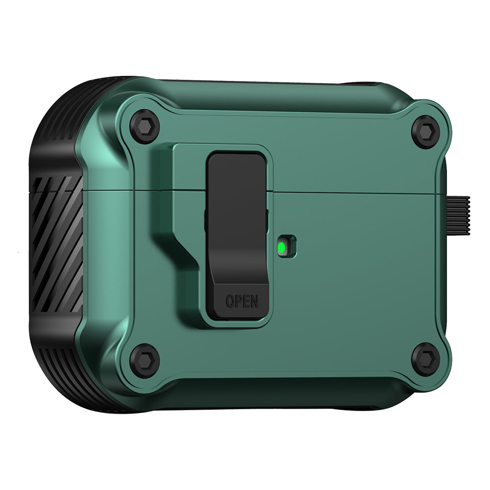 Compatible with Apple AirPods Pro Case TPU PC Protector Bluetooth Earbuds Cover with Auto Lock