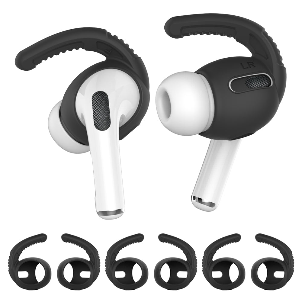 AHASTYLE PT-100 Anti-Skid Ear Cover for Apple AirPods Pro Silicone Ear Hooks 3 Pairs Anti-Lost Ear Tips