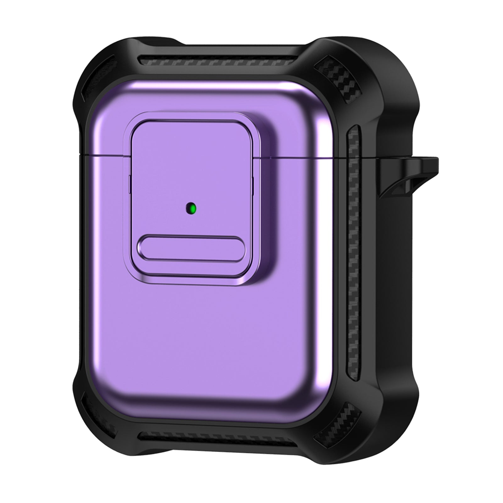 For Apple AirPods 1 2 Bluetooth Earphone Cover TPU PC Anti-drop Protective Case with Pressing Button