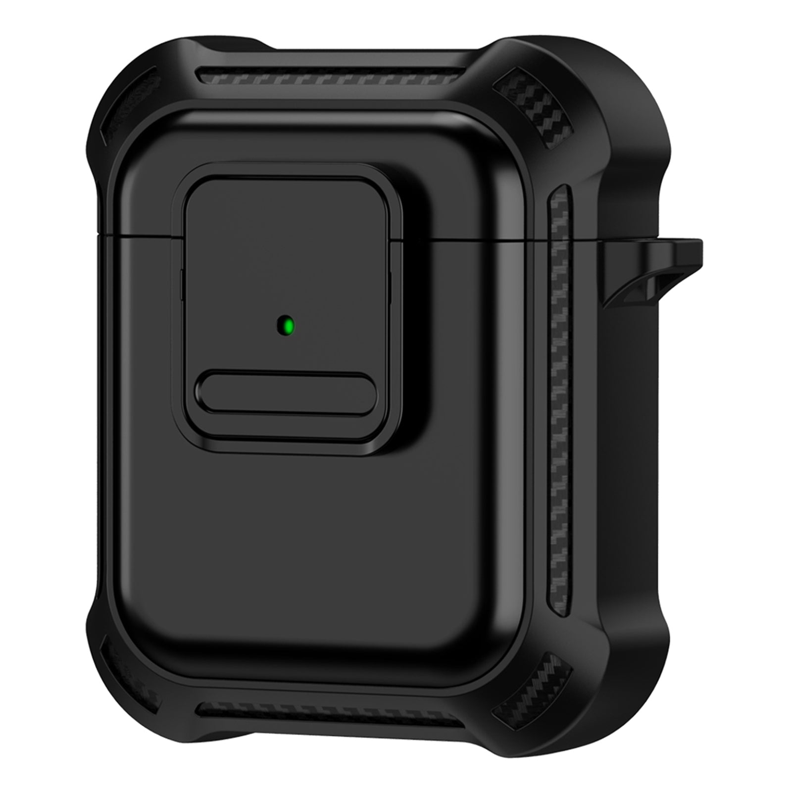 For Apple AirPods 1 2 Bluetooth Earphone Cover TPU PC Anti-drop Protective Case with Pressing Button