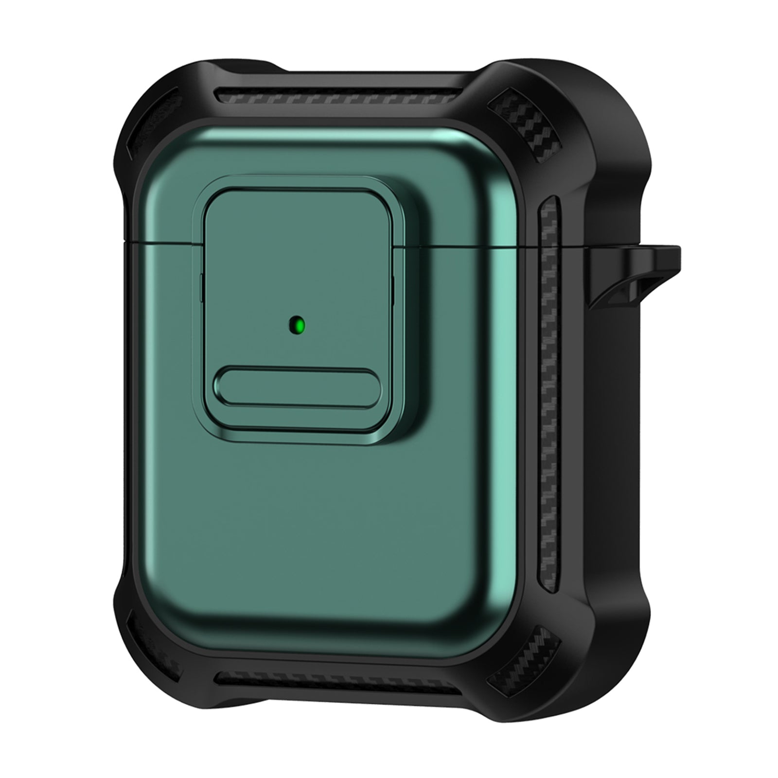 For Apple AirPods 1 2 Bluetooth Earphone Cover TPU PC Anti-drop Protective Case with Pressing Button