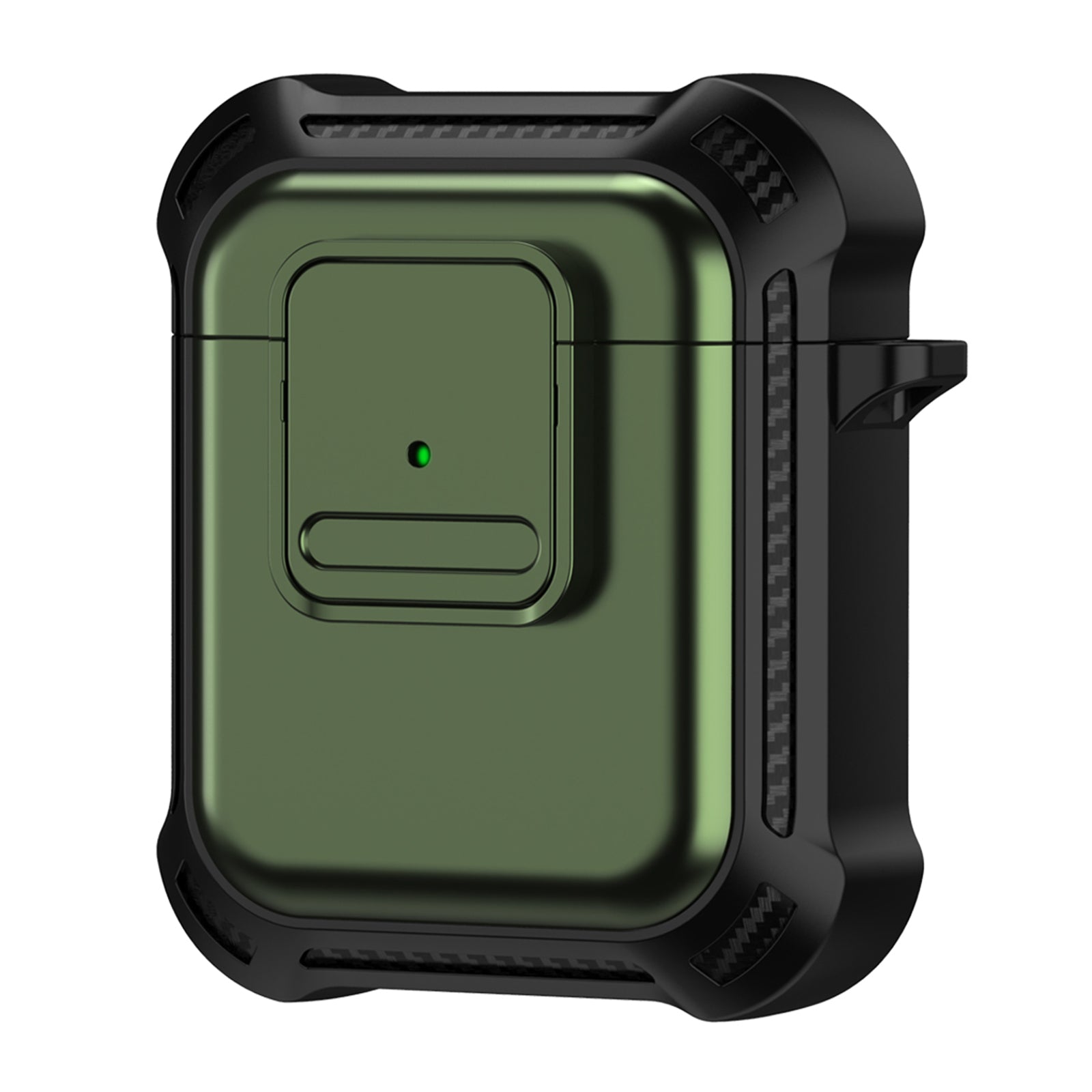 For Apple AirPods 1 2 Bluetooth Earphone Cover TPU PC Anti-drop Protective Case with Pressing Button