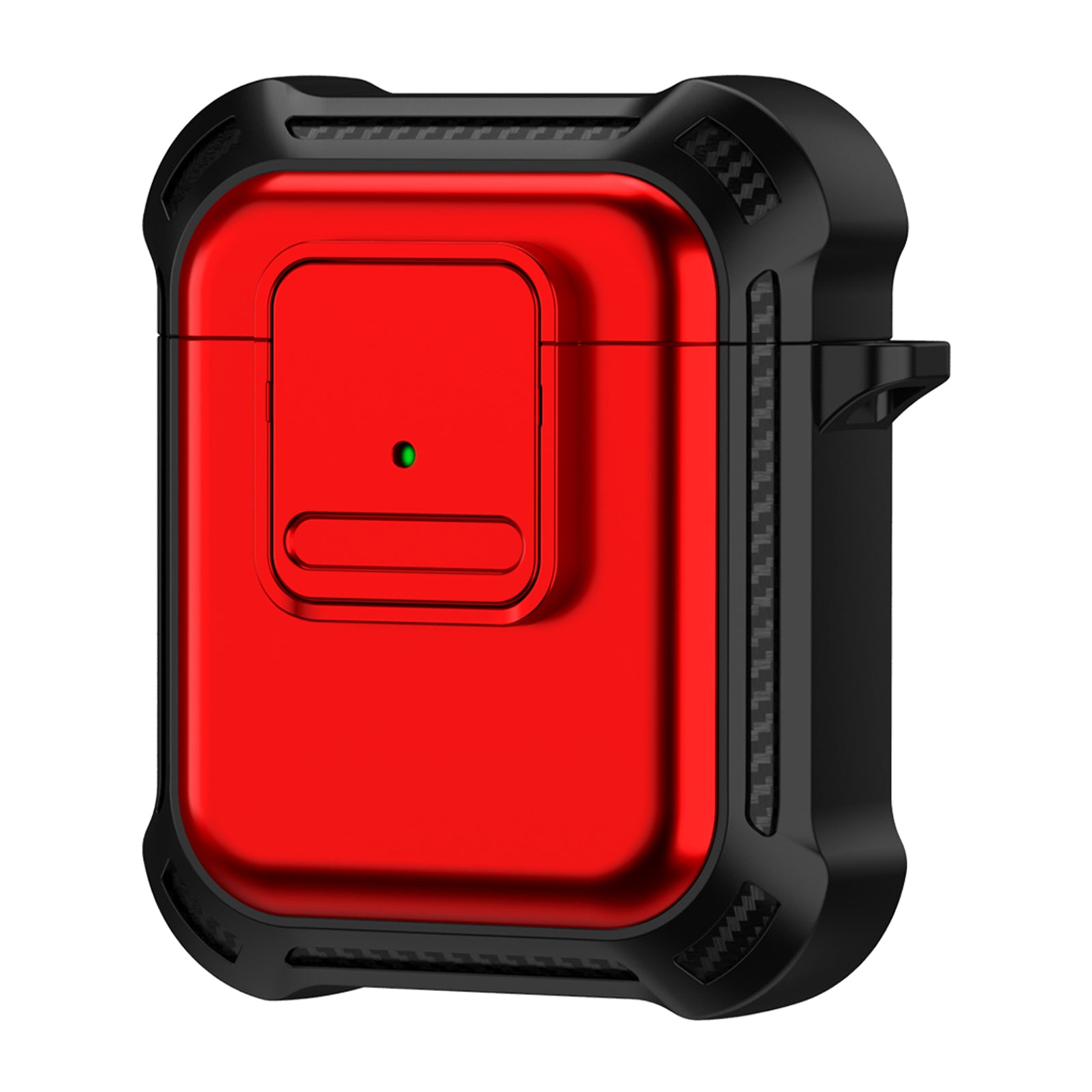 For Apple AirPods 1 2 Bluetooth Earphone Cover TPU PC Anti-drop Protective Case with Pressing Button