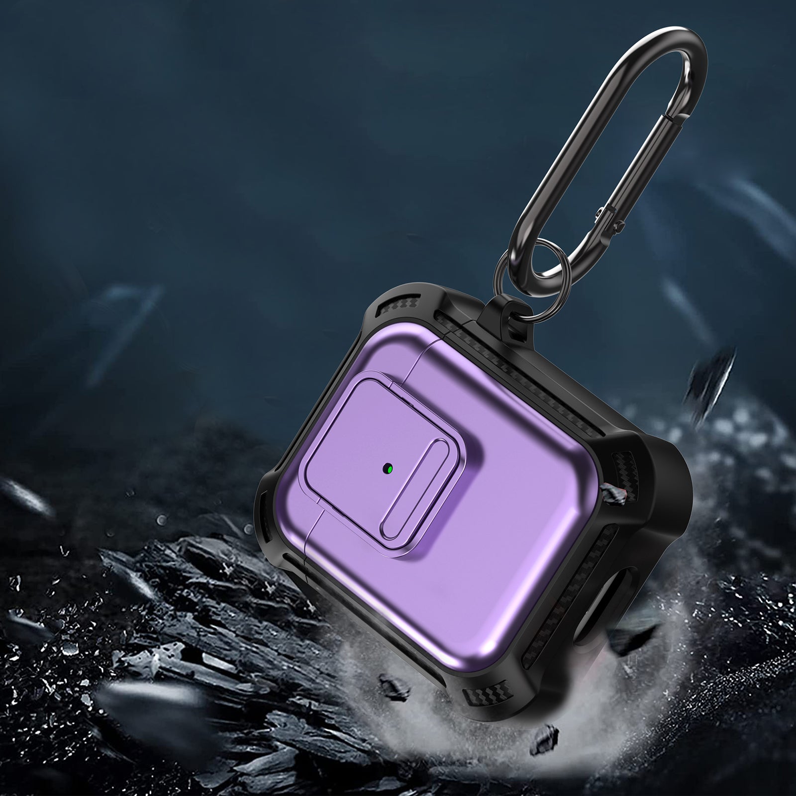 For Apple AirPods 1 2 Bluetooth Earphone Cover TPU PC Anti-drop Protective Case with Pressing Button