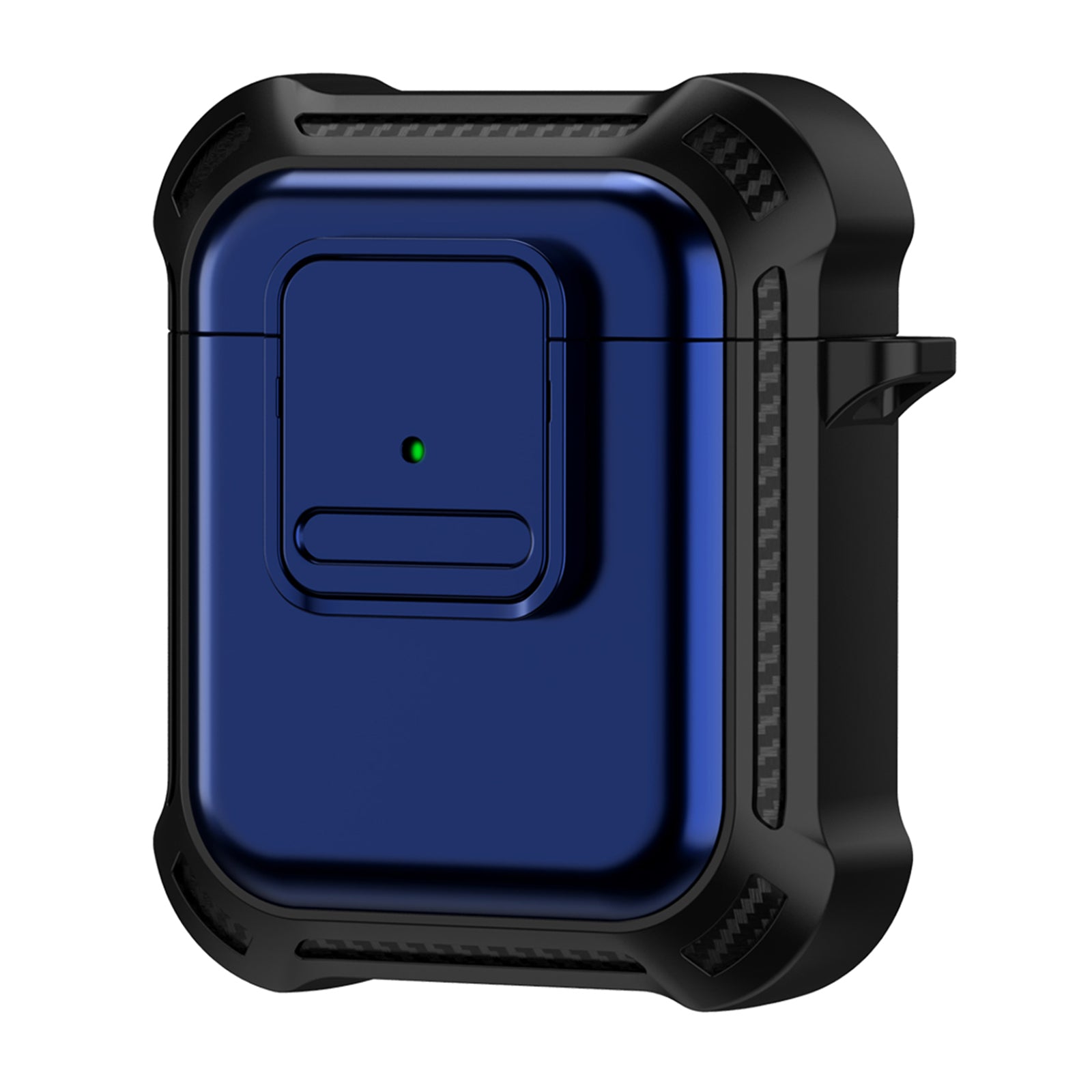 For Apple AirPods 1 2 Bluetooth Earphone Cover TPU PC Anti-drop Protective Case with Pressing Button
