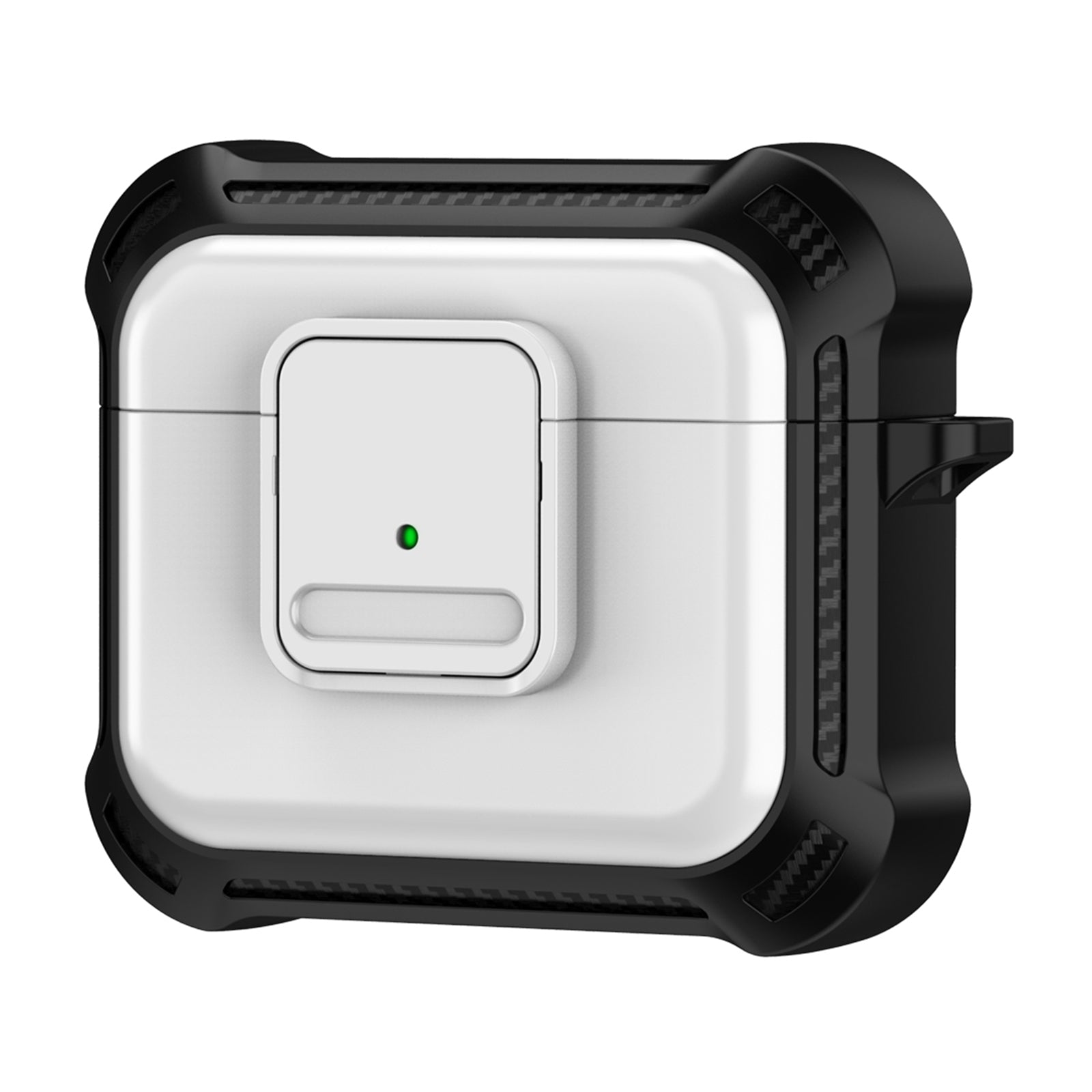 For Apple AirPods 3 Bluetooth Earphone Drop-proof Cover TPU PC Protective Case with Pressing Button