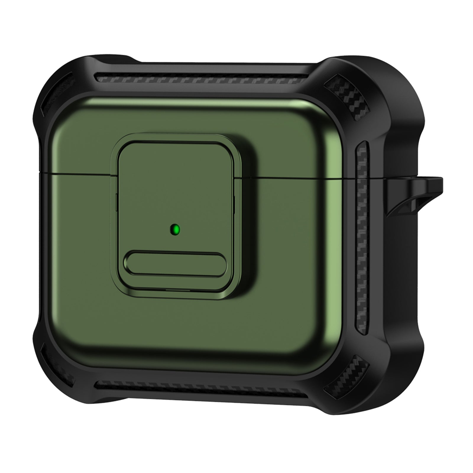 For Apple AirPods 3 Bluetooth Earphone Drop-proof Cover TPU PC Protective Case with Pressing Button