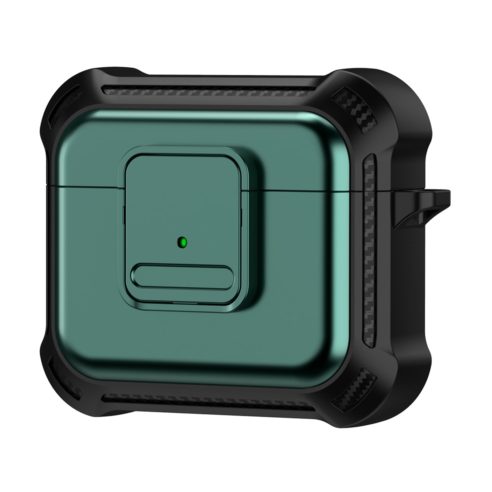 For Apple AirPods 3 Bluetooth Earphone Drop-proof Cover TPU PC Protective Case with Pressing Button