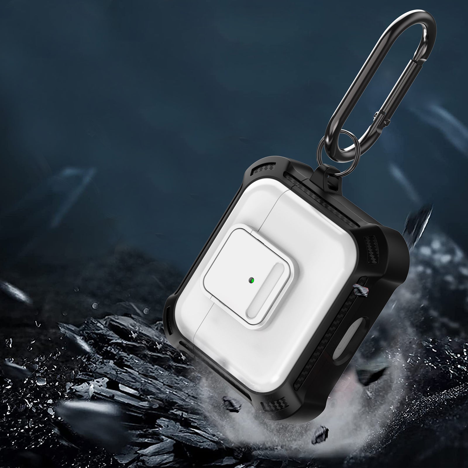 For Apple AirPods 3 Bluetooth Earphone Drop-proof Cover TPU PC Protective Case with Pressing Button