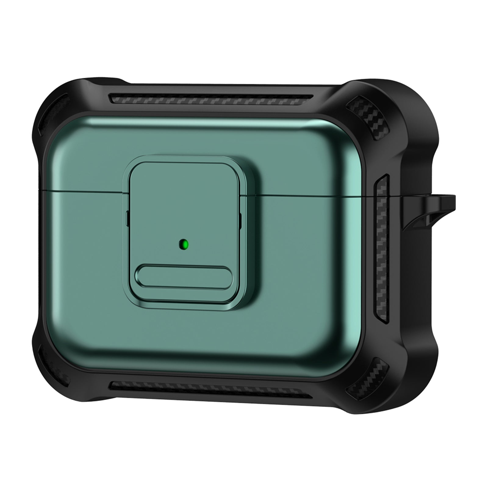 For Apple AirPods Pro Stylish Earphone Protective Case TPU PC Drop-proof Cover with Pressing Button