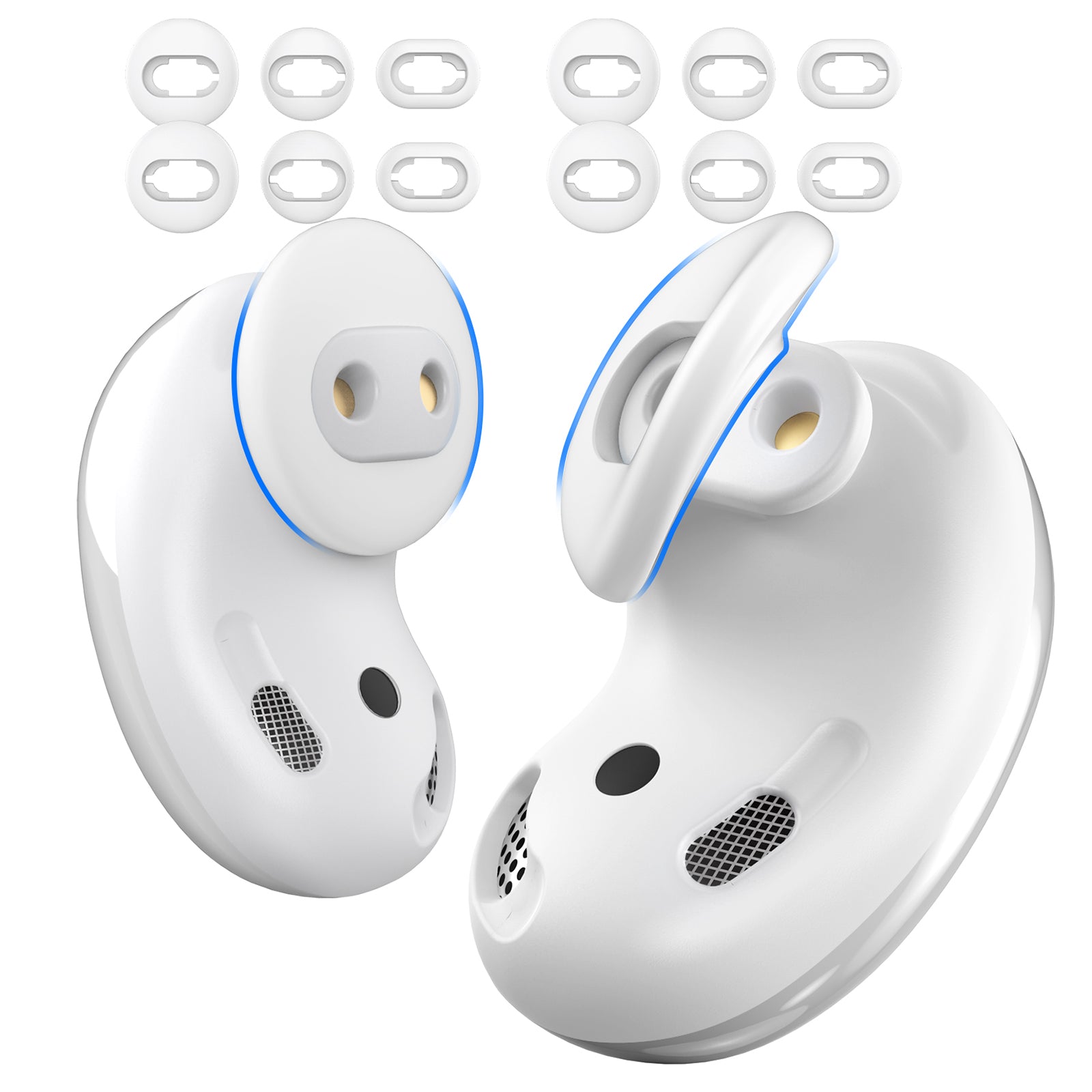 AHASTYLE PT132 For Samsung Galaxy Buds Live 6 Pairs S M L Replacement Earbuds Tips Anti-slip Silicone Bluetooth Earphone Eartips