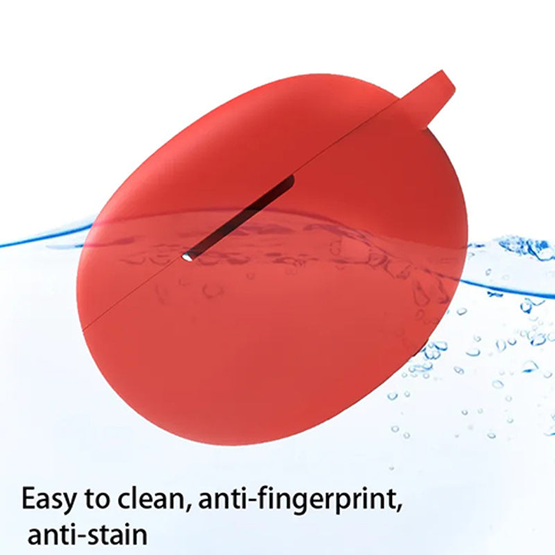 For Boat Airdopes 181 Protective Case Wireless Bluetooth Headset Silicone Cover with Anti-Loss Buckle