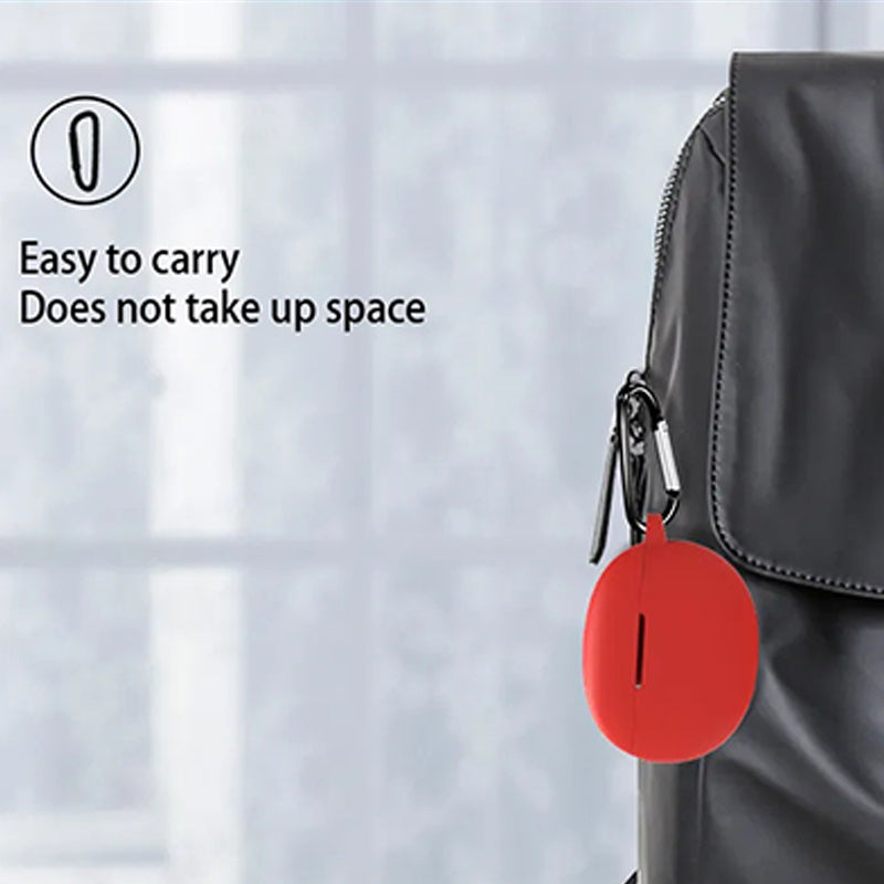For Boat Airdopes 181 Protective Case Wireless Bluetooth Headset Silicone Cover with Anti-Loss Buckle
