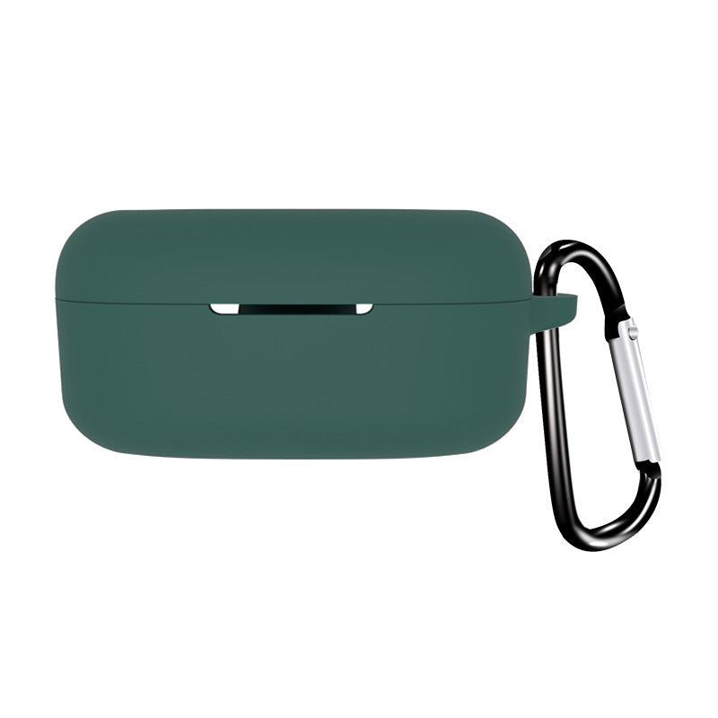 Silicone Case for Boat Airdopes 121 V2 Protective Cover Bluetooth Earbuds Case Cover with Anti-Loss Buckle