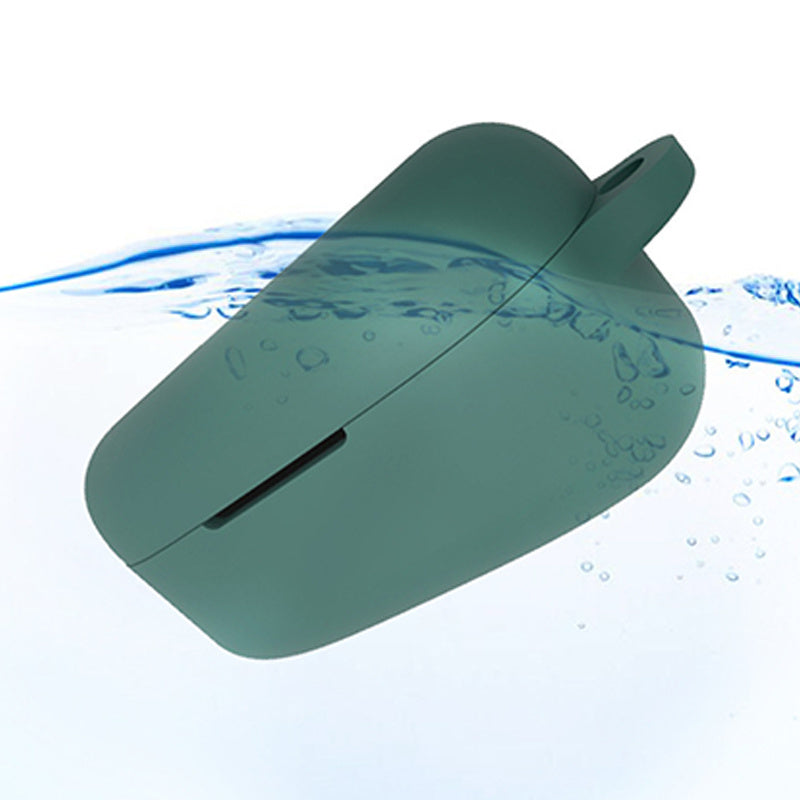 Silicone Case for Boat Airdopes 121 V2 Protective Cover Bluetooth Earbuds Case Cover with Anti-Loss Buckle
