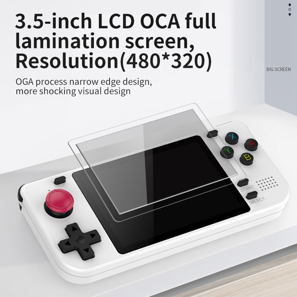 POWKIDDY RGB10S 32GB Handheld Game Console with 3.5 inch IPS Screen Portable Joystick Arcade Gaming Toy