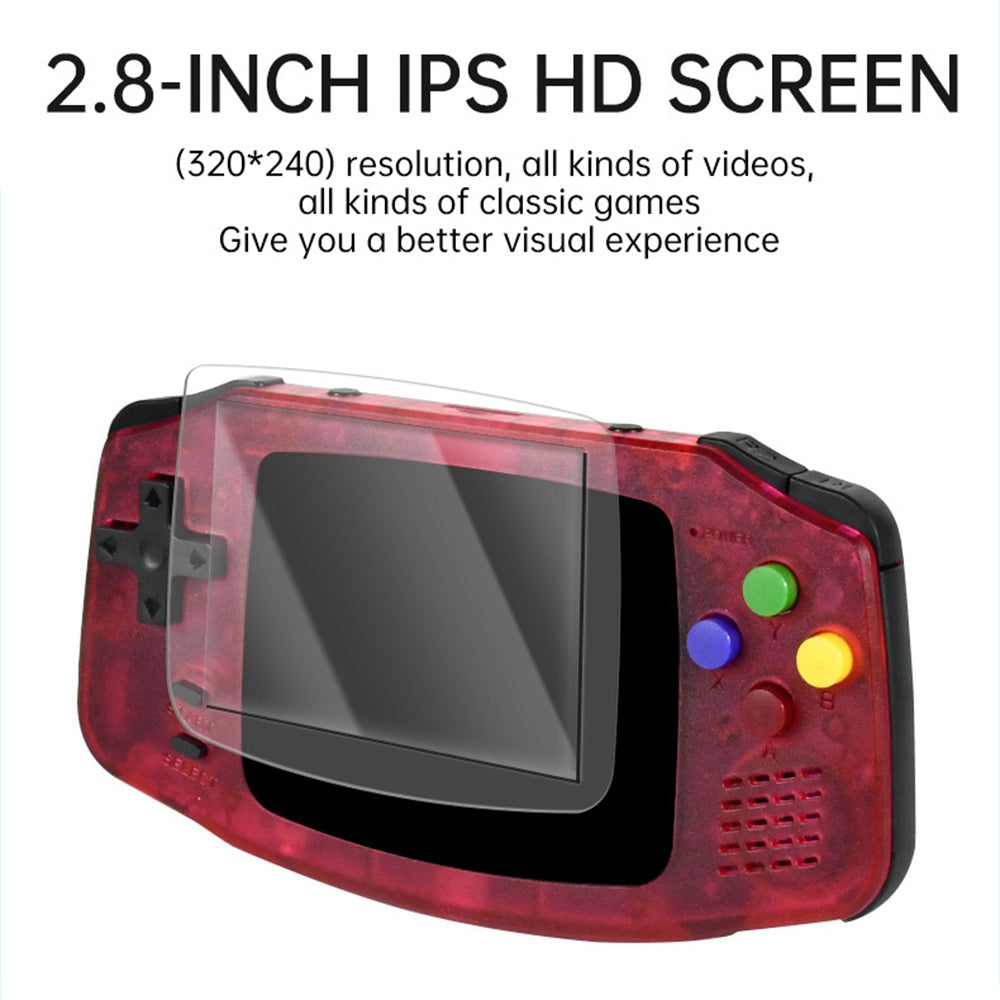 POWKIDDY A30 32GB Portable Handheld Game Console 2.8 inch IPS Screen GBA Retro Game Console for Kids Adults Support 320x240 Resolution