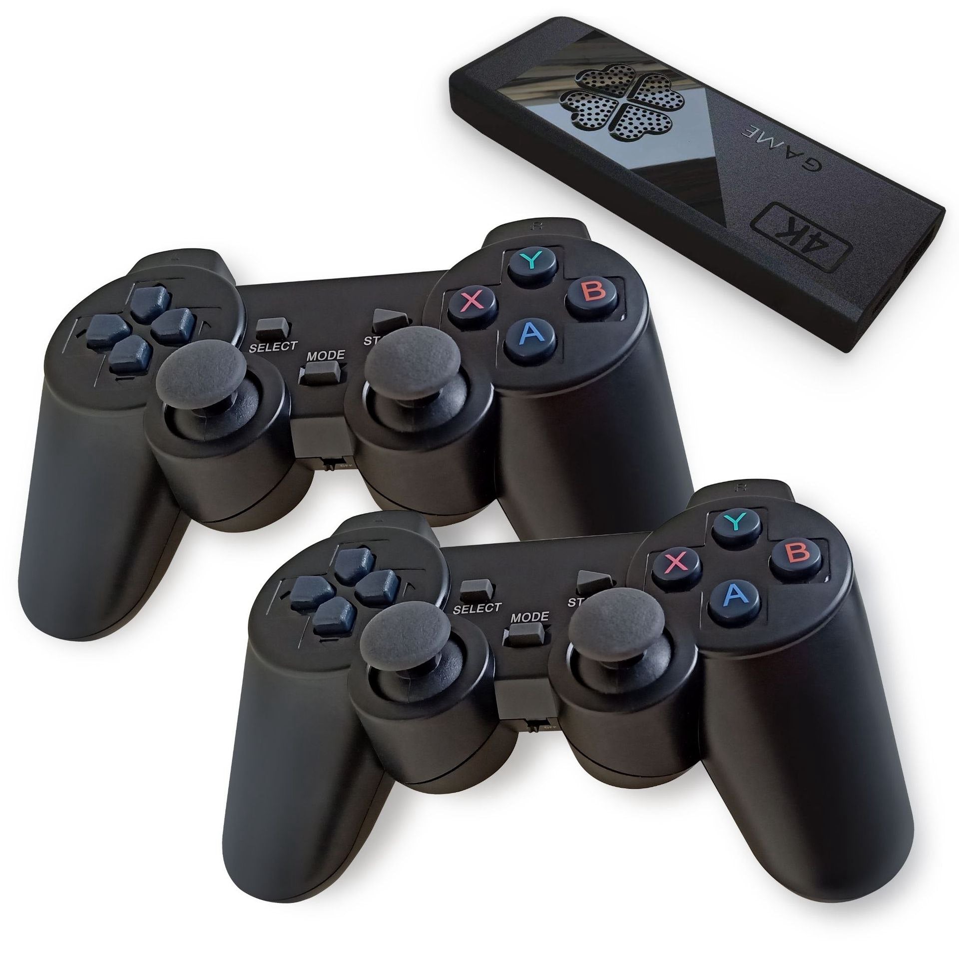 X1 2.4G Wireless Game Controller Console 4K HDMI Output Gamepad Game Stick Built-in 5000+ Games, with 32G Memory Card